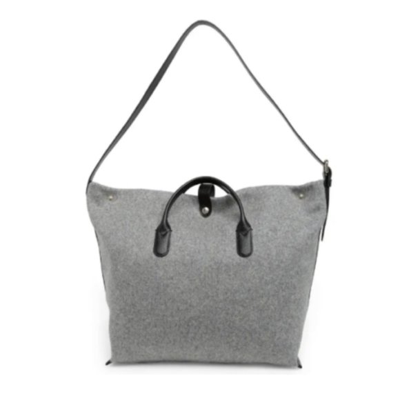 Longchamp XL Essential Wool & Leather Open Tote MSRP$575 RARE FIND - Picture 8 of 8